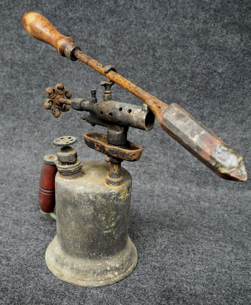 A brass blowtorch